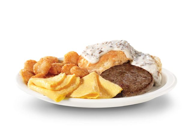 hardee's breakfast barrel with sausage