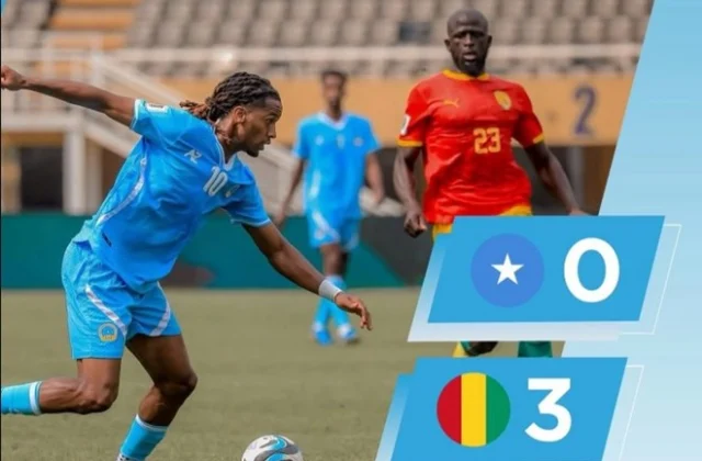 Guinea routs Somalia 3-0 in Kampala, boosting World Cup qualifying bid