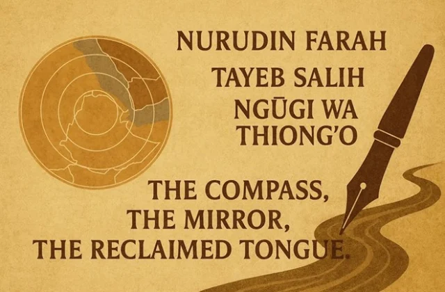 Nuruddin Farah’s guiding compass, Tayeb Salih’s reflection, Ngũgĩ’s reclaimed language