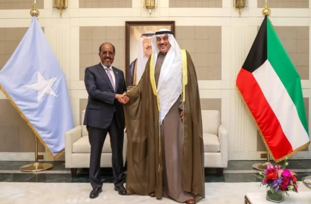 Somalia’s President Holds Talks with Kuwait’s Crown Prince in New York