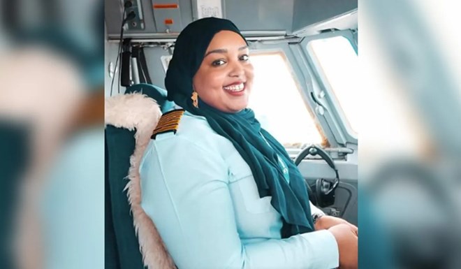 Somalia’s first female captain in 35 years, Yasmin Abdi Farah, takes to the skies