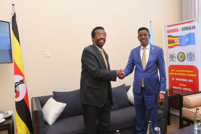 Somali and Ugandan Security Ministers discuss strengthening bilateral cooperation