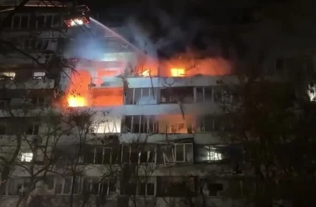 Russian drone strike on Kyiv kills two; blasts kill three in Russia