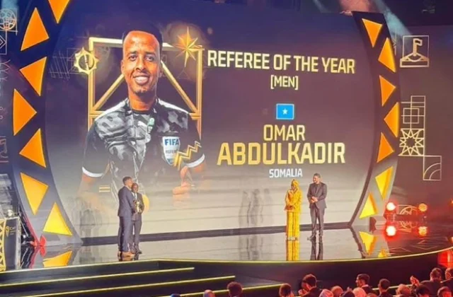 Somalia’s Omar Abdulkadir Artan named CAF Best Male Referee 2025