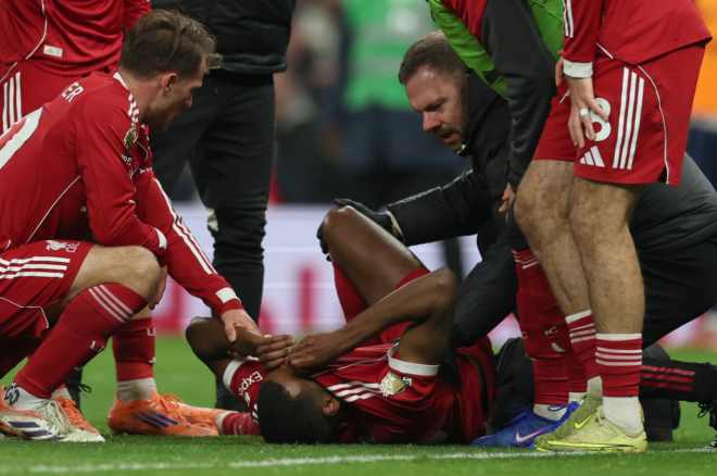 Isak suffers ankle injury while scoring in Liverpool’s win at Tottenham