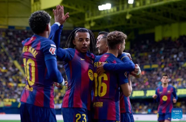 Lamine Yamal, Raphinha score in Barcelona’s win at Villarreal