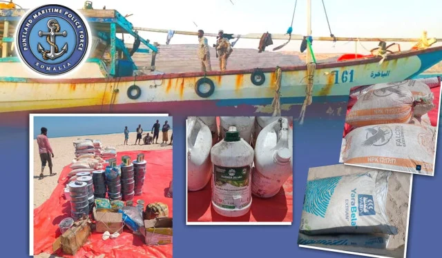 Puntland State Maritime Police Intercept Boat Carrying Explosives Off Eyl Coast