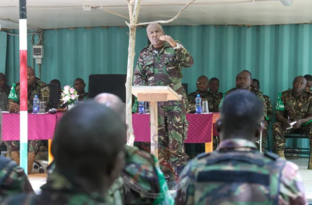 Senior KDF Commander Visits Somalia, Cites Discipline and Skill in Victory
