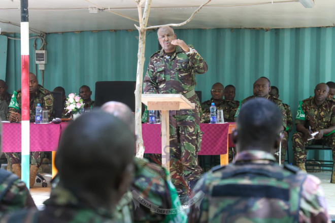 Senior KDF Commander Visits Somalia, Cites Discipline and Skill in Victory