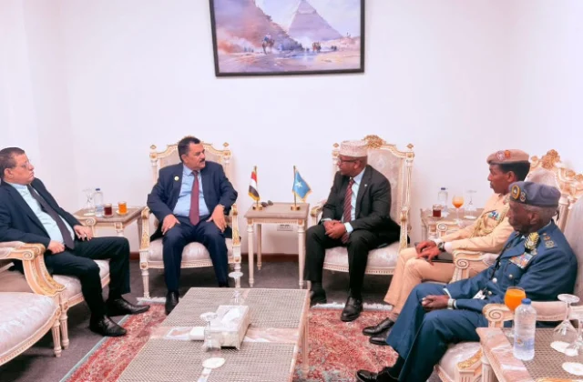 Somali, Yemeni defense ministers meet in Cairo, agree to boost maritime security cooperation