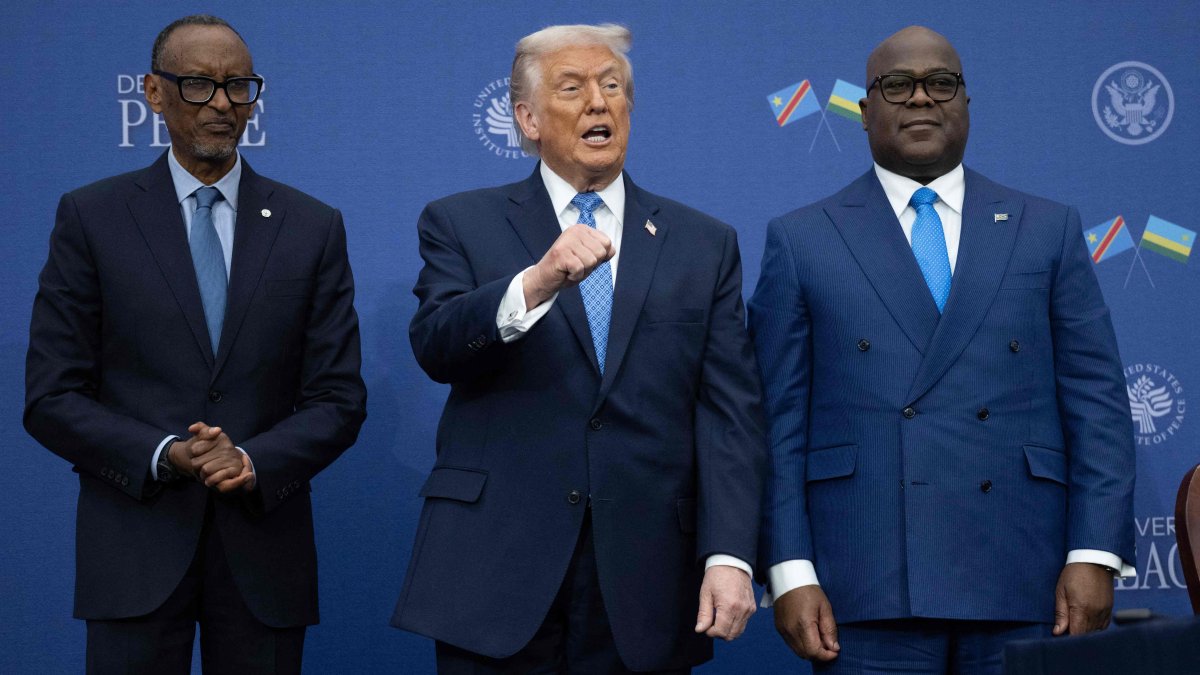 Trump lauds Congo, Rwanda leaders as they sign