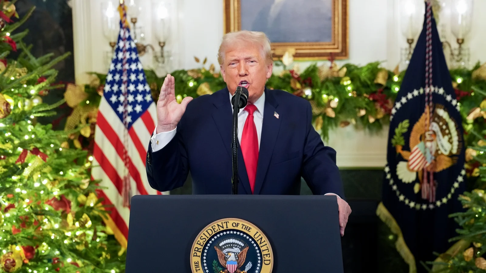 Trump pledges strong economic growth in nationwide address to Americans