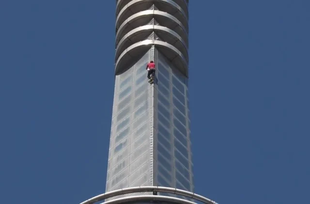 American free climber ascends Taiwan’s tallest skyscraper in daring feat