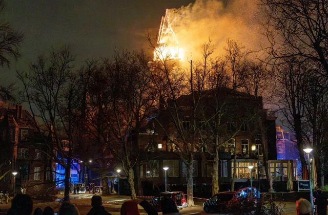 Amsterdam Church Devastated by Fire as Dutch New Year Turns Chaotic