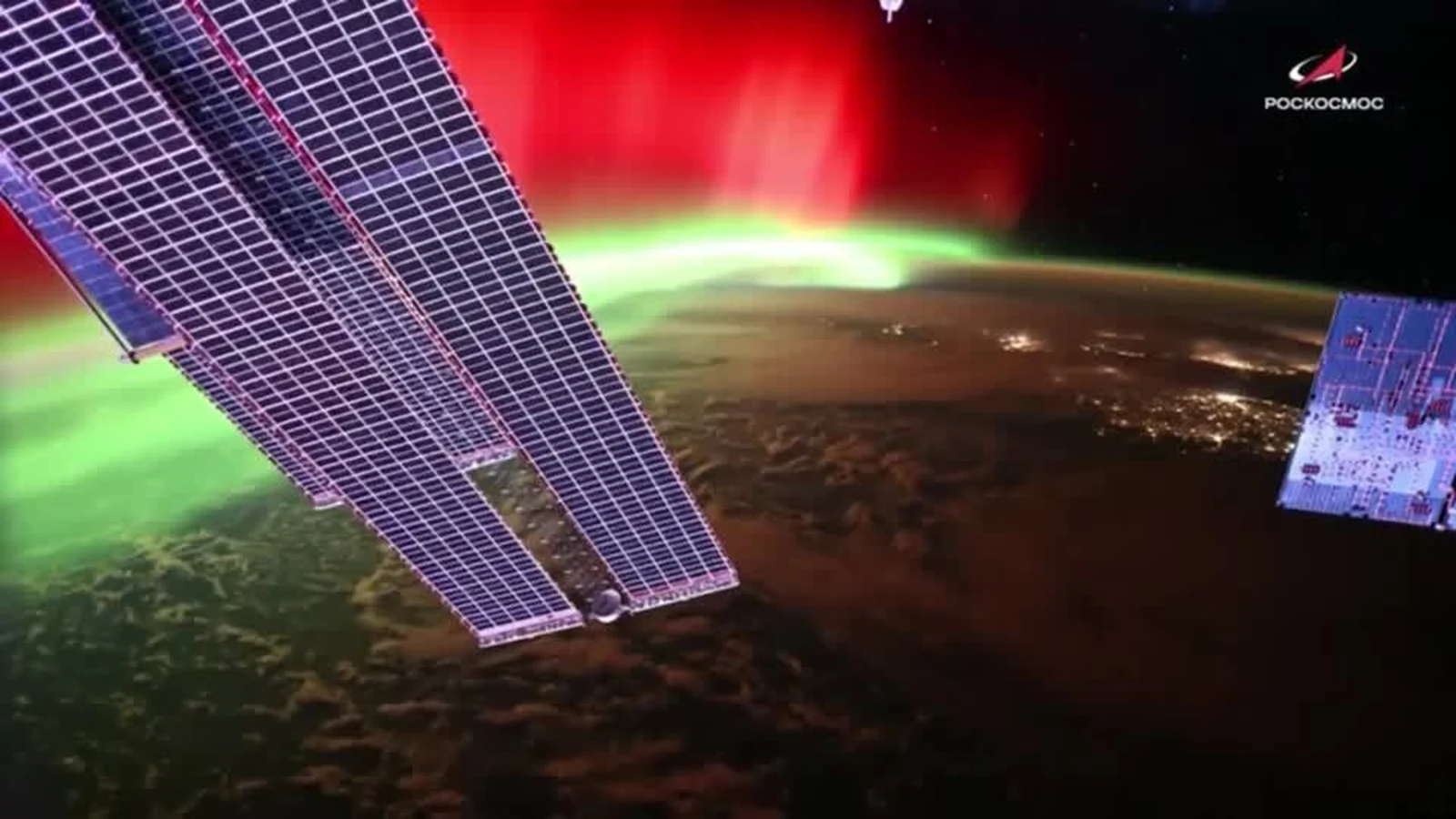 Cosmonaut Captures Breathtaking Aurora Video from Space Aboard the ISS