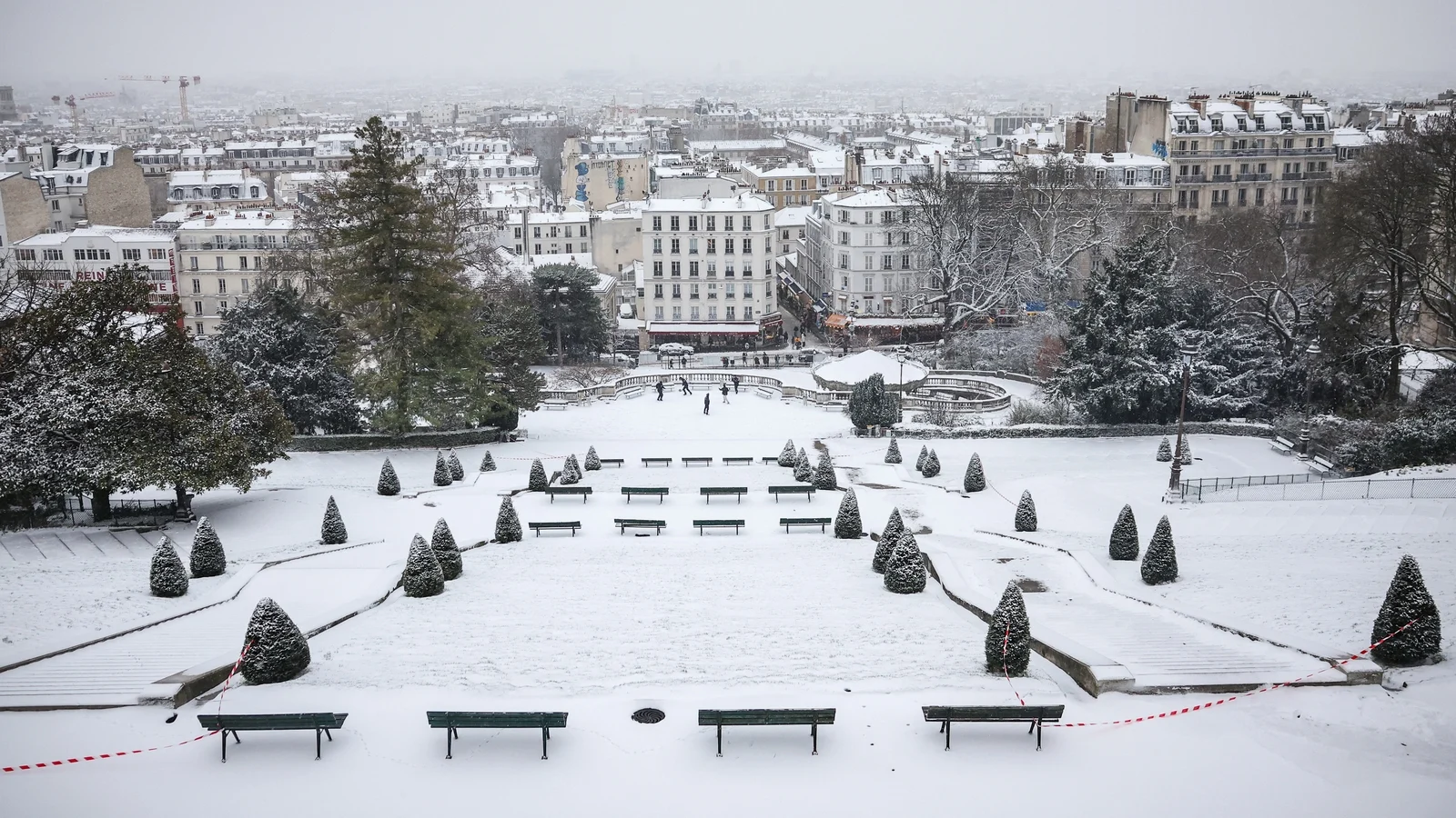Deadly cold snap paralyzes European travel, leaving seven people dead