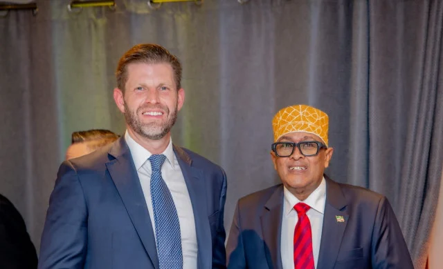 Eric Trump denies discussing port investments with North Western State of Somalia President
