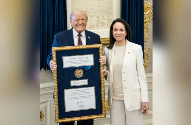Nobel Committee clarifies medal isn’t the prize after Machado’s Trump gift