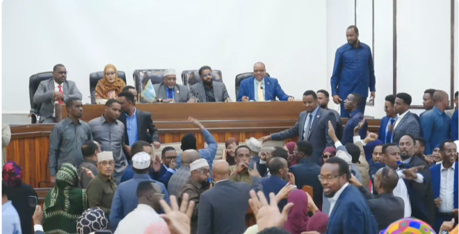 Opposition Blocks Constitutional Amendments, Sparking Chaos in Somalia’s Parliament