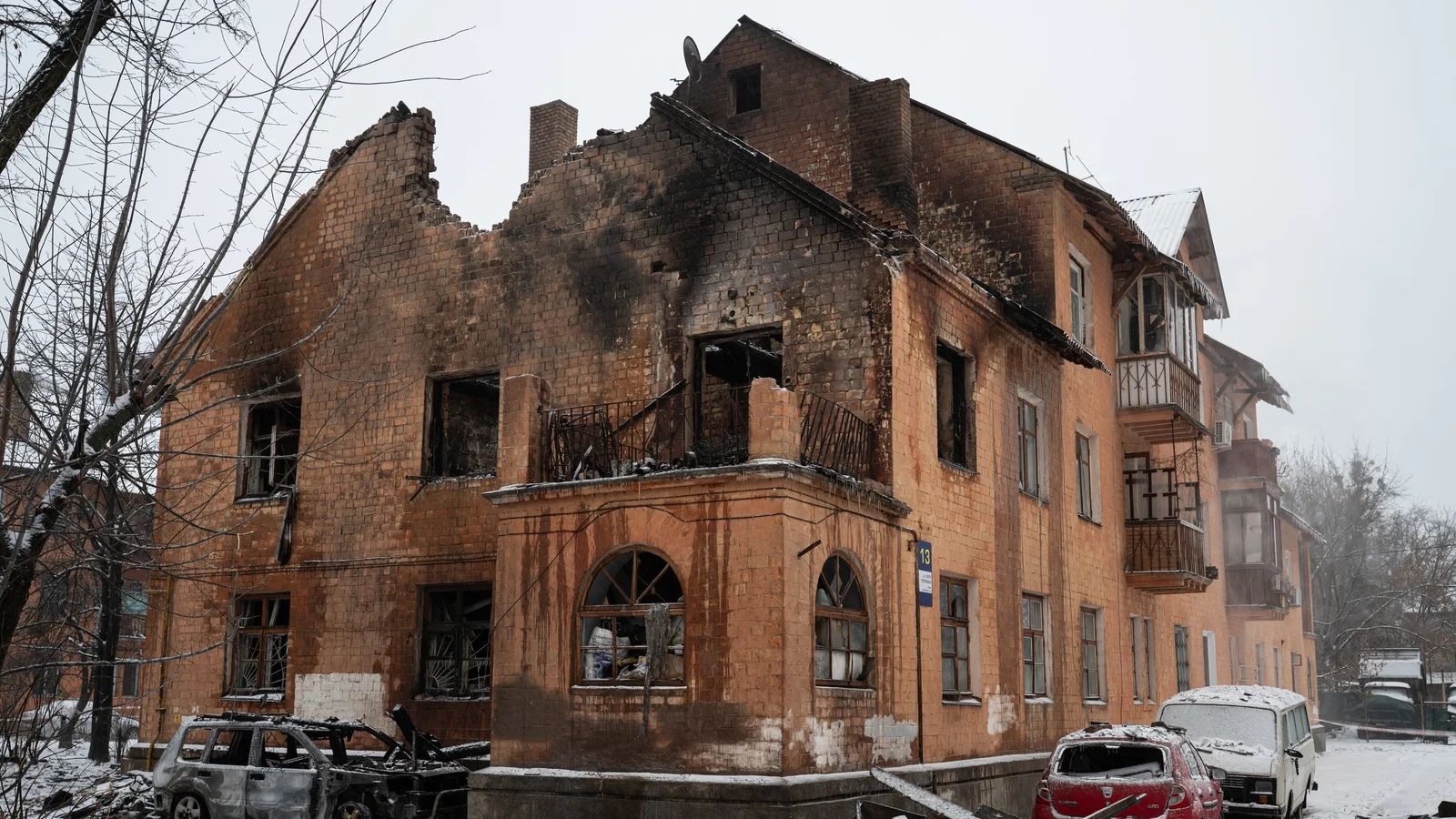 Qatari embassy damaged as Russian barrage hits Kyiv, Zelensky says