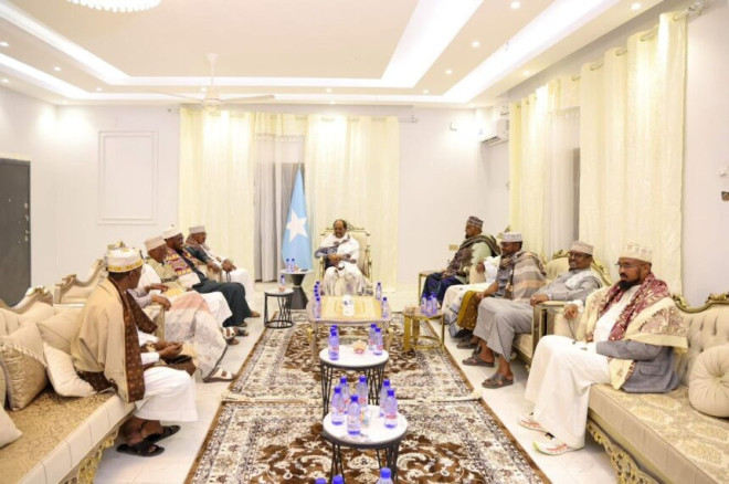 Somali President Urges Unity, Stability After Meeting Northeastern Elders in Las Anod