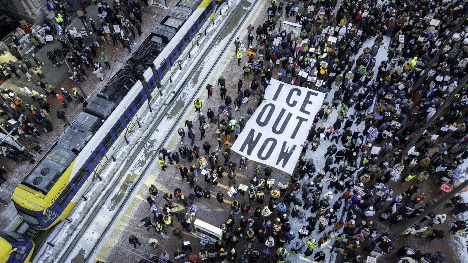 Thousands rally nationwide against U.S. immigration enforcement operations