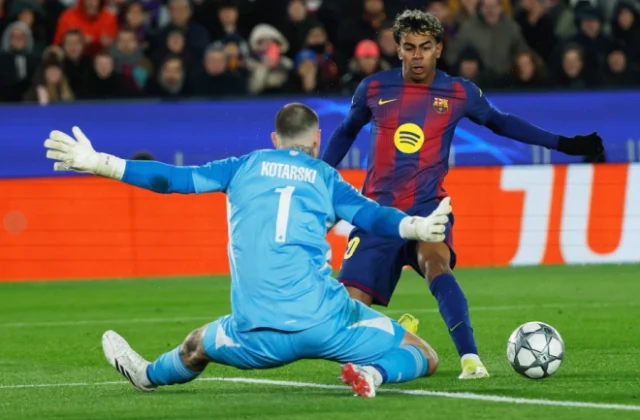 Yamal shines as Barcelona seal Champions League round of 16 spot