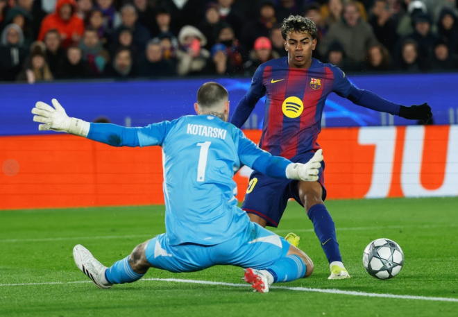 Yamal shines as Barcelona seal Champions League round of 16 spot