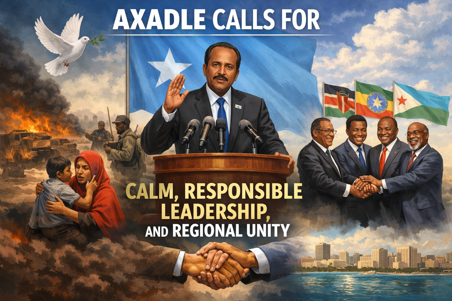 Axadle calls for calm, responsible leadership, and regional unity