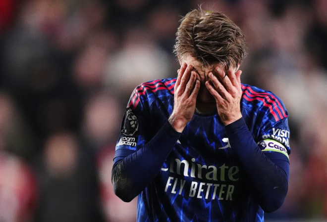 Arsenal’s Premier League title hopes dented by 1-1 draw at Brentford