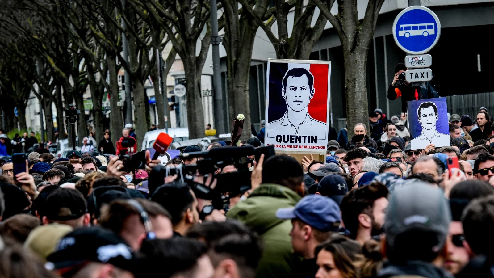 Beefed-up security at march honoring slain French far-right activist