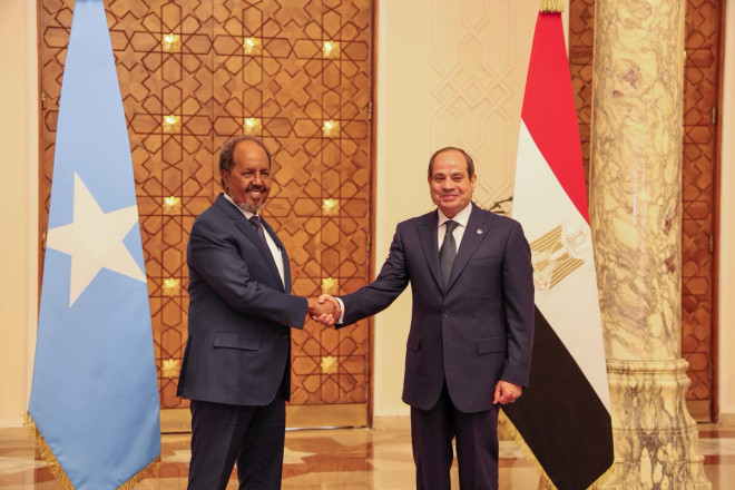 Egypt, Somalia presidents meet in Cairo to deepen ties, security cooperation