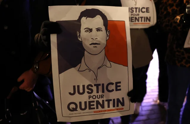 France’s Macron urges calm before rally for far-right activist slain last week