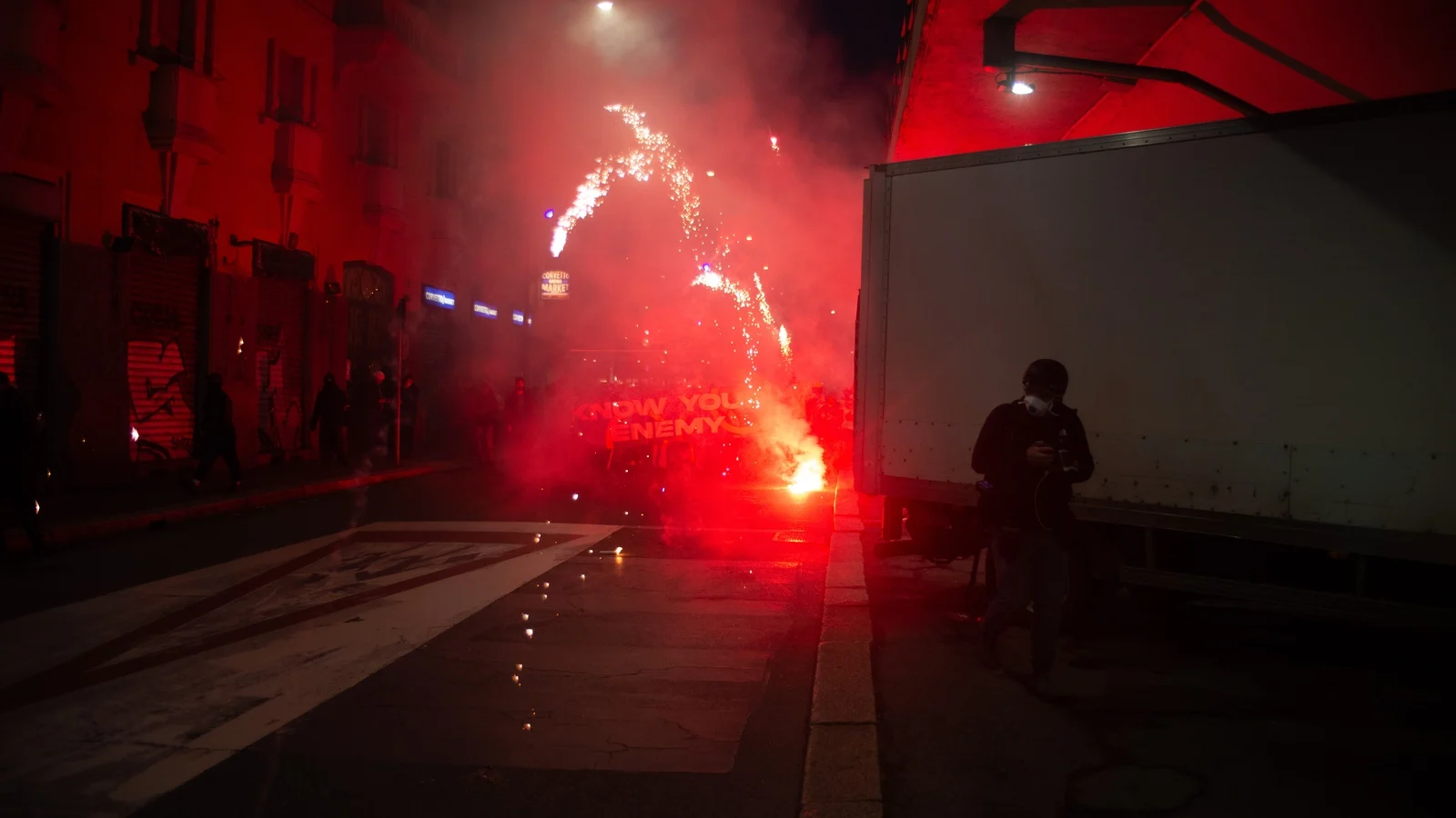 Meloni slams Italy’s ‘enemies’ after clashes jolt Olympic host Milan