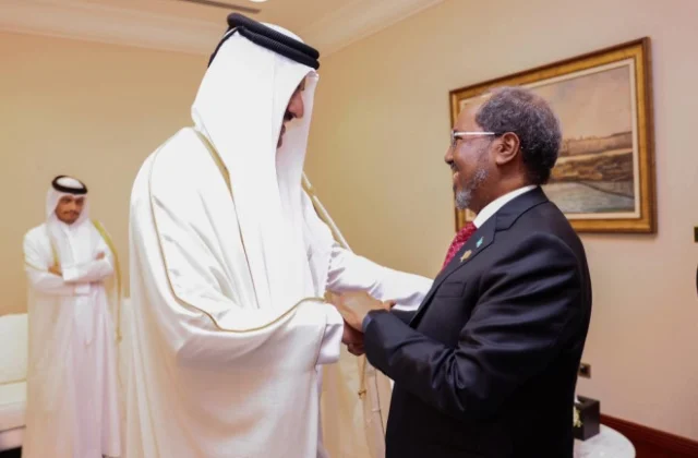 Qatar Emir Reaffirms Somalia Support in Call With President Hassan Sheikh Mohamud