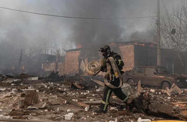 Russian missile strike in Ukraine kills father, three children