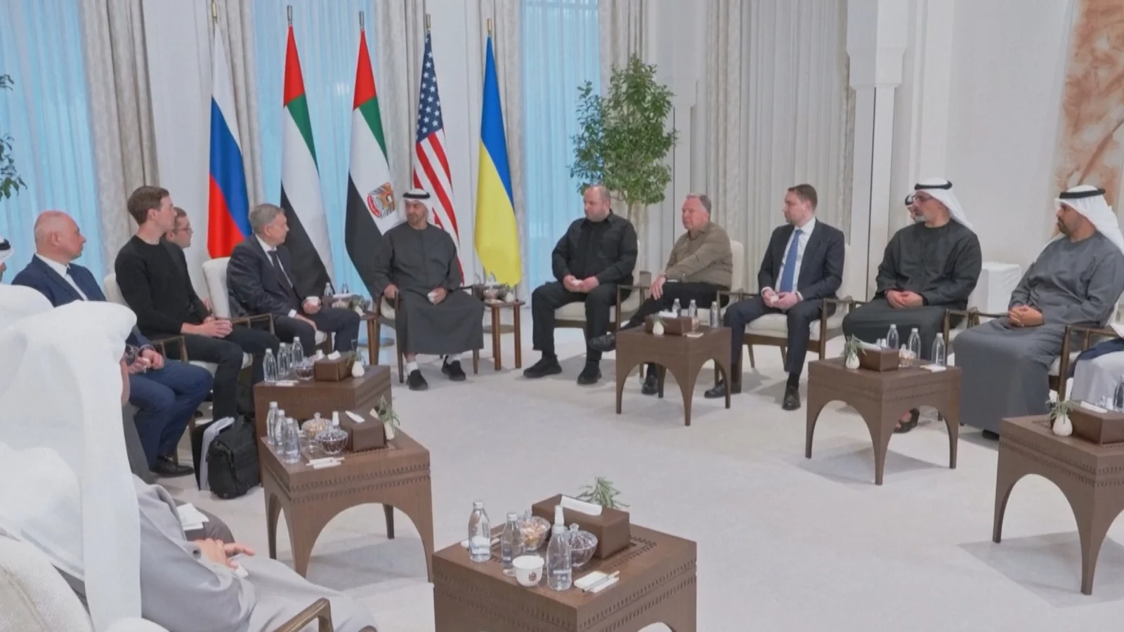 Ukraine, Russia and U.S. envoys hold talks in Abu Dhabi