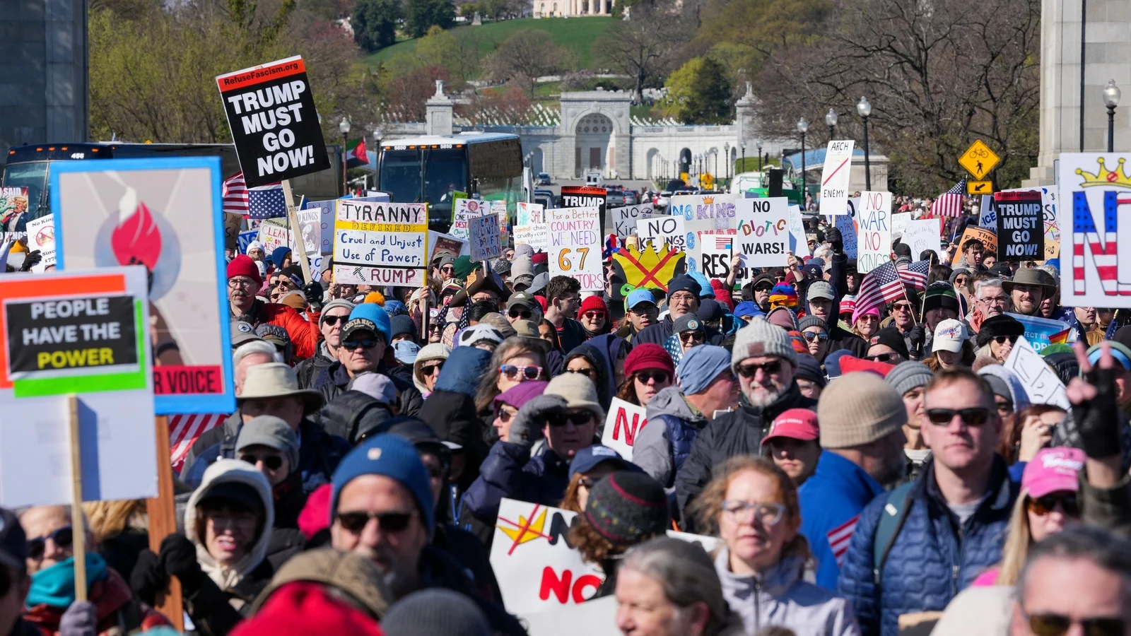 Anti-Trump protests held across the United States on ‘No Kings’ Day