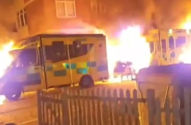 Four ambulances belonging to London Jewish group burned in fire