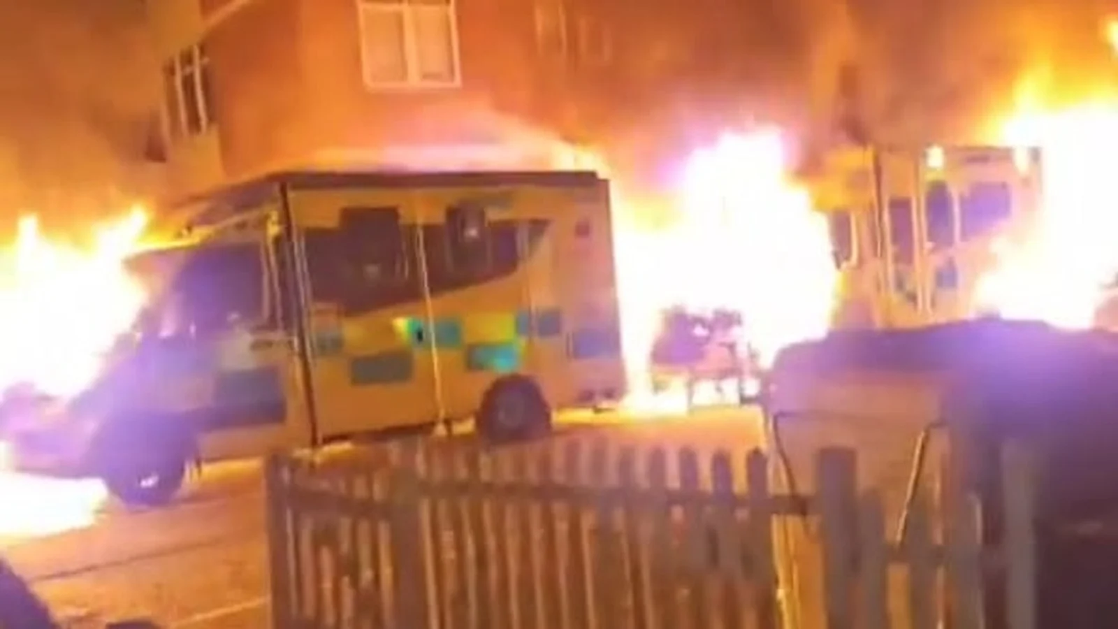 Four ambulances belonging to London Jewish group burned in fire