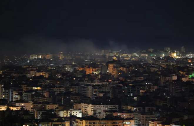 Israel strikes Beirut after Hezbollah launches rocket attack