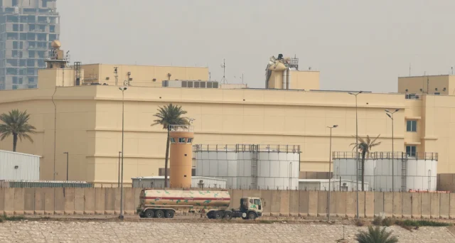 Missile Strikes Helipad at U.S. Embassy in Baghdad, Iraq