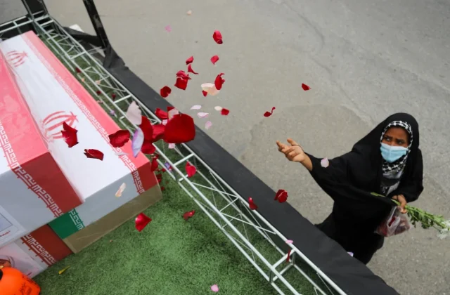 Mourners gather as Iran holds funerals for victims of Iranian school attack