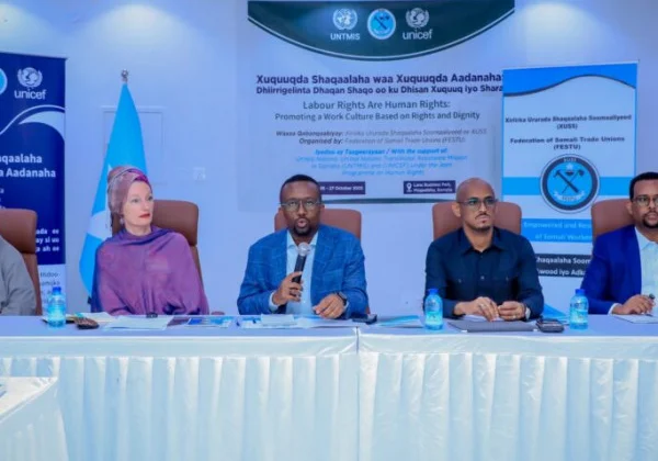 UN Backs Somali Trade Unions’ Nationwide Labor Rights Education Drive