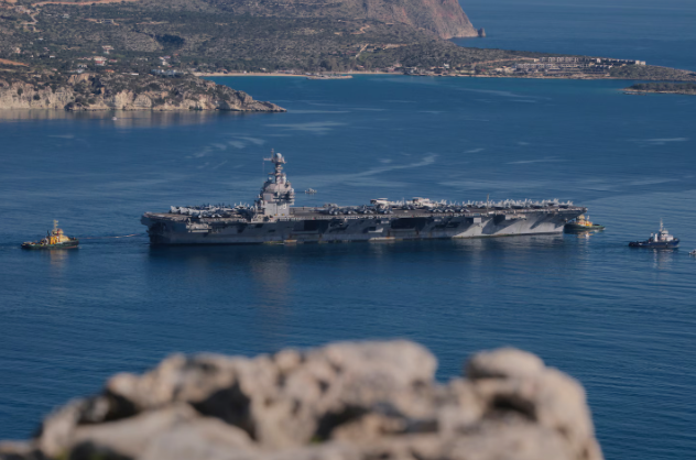 U.S. aircraft carrier fire injures sailors during Iran conflict support operations