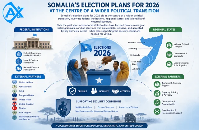 Somalia international partners and role in elections 2026