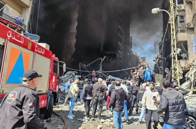 Israel launches extensive strikes across multiple areas in Lebanon