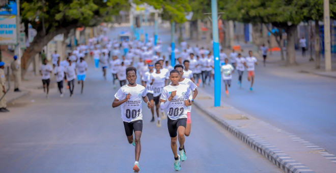 More than 500 youths compete in Mogadishu marathon to showcase athletic talent