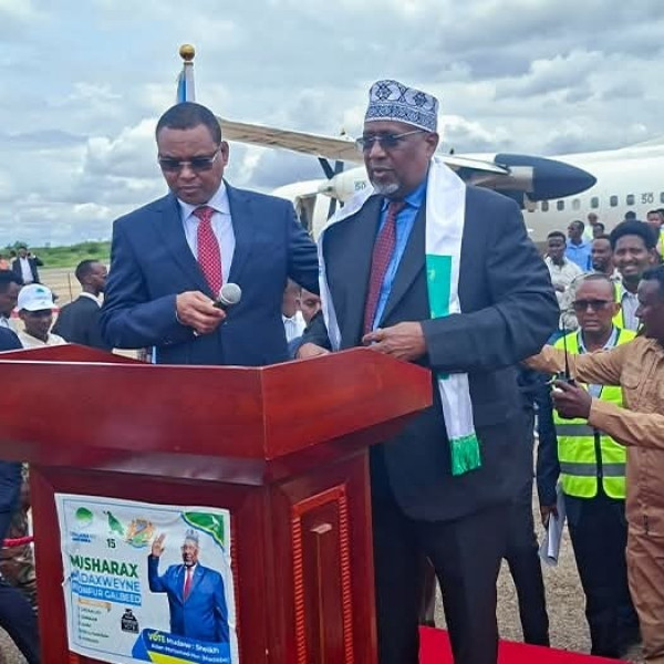 Villa Somalia-Backed Candidate Arrives in Baidoa for Southwest State Presidential Race