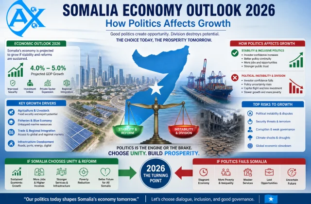 Somalia economy outlook 2026 how politics affects growth